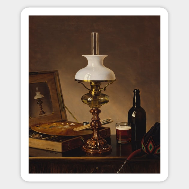 Still Life In The Atelier by Ferdinand von Wright Sticker by Classic Art Stall